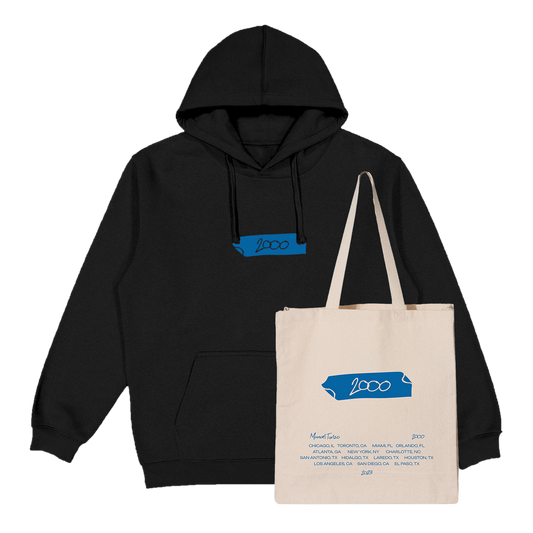 2000 Black Tour Hoodie + Tour Tote
