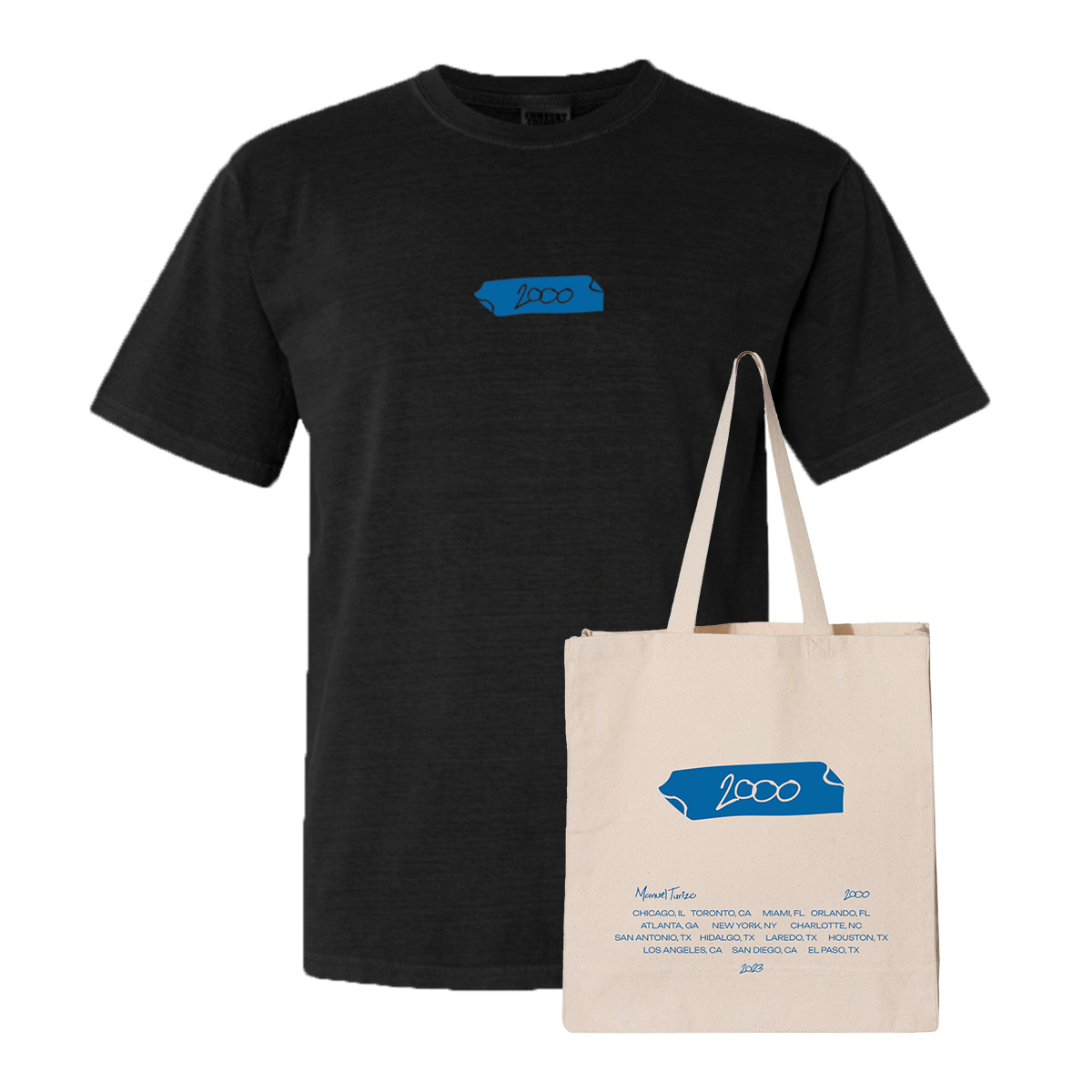 2000 Black Tour Tee + Tour Tote